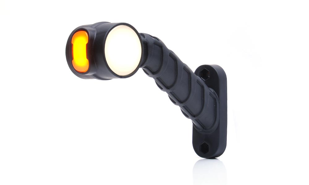 Rubber Arm Long Right LED White / Red / Orange