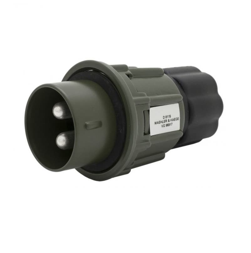 Auxiliary start plug with bayonet lock NATO