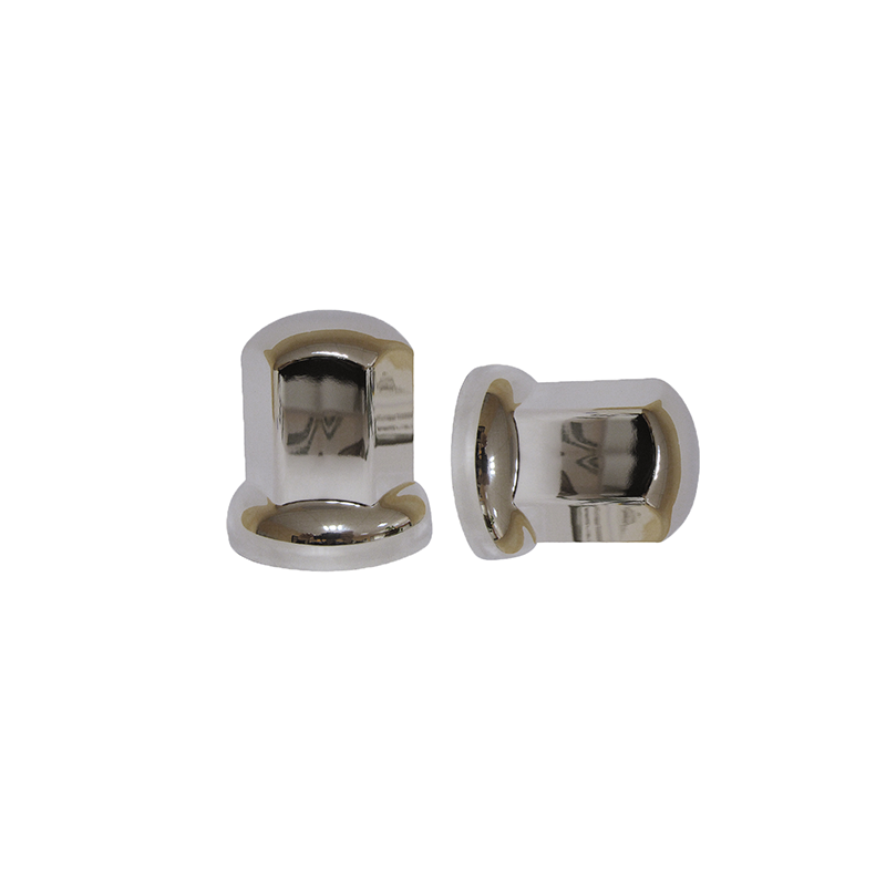 Wheel nut cover 33mm in Chromed plastic for Alu rim, Height 55mm