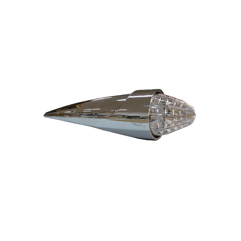 Torpedo Lamp White LED Clear Lens 24V