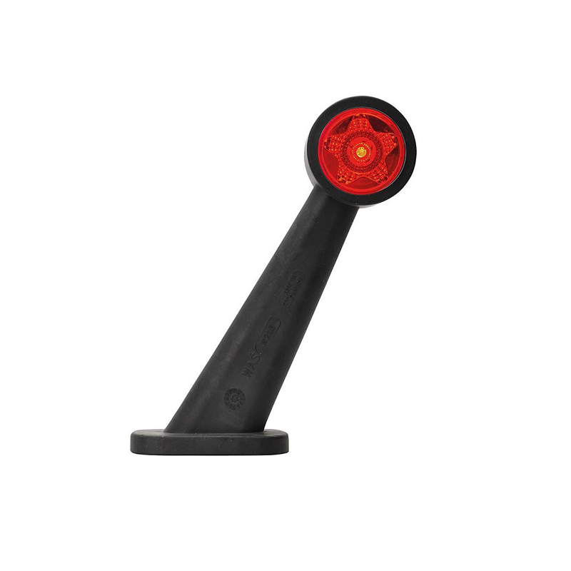 Angled Rubber Arm Position Light White / Red Left
