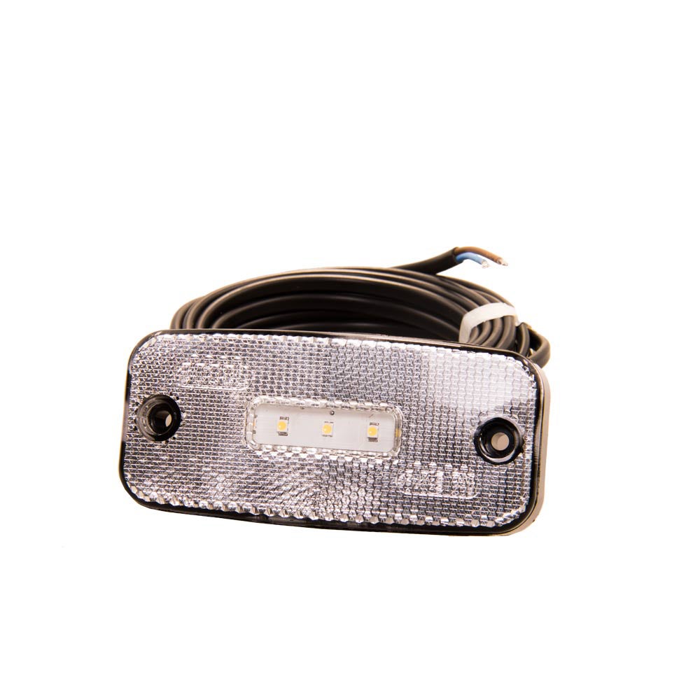 Position light White LED with Reflector 5m cable