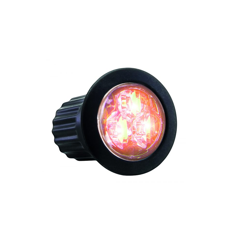 Flashing light Round for recessed 12-24V