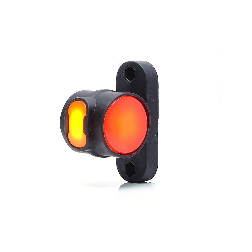 Rubber Arm Short White / Red / Orange LED