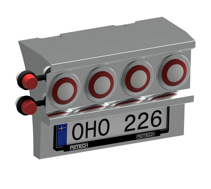 Pgtech Rear light box Mudguard mounted Scania 4 Jokon / Izeled