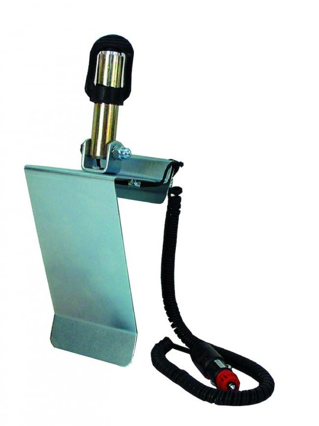 Window mount for rotating warning lights