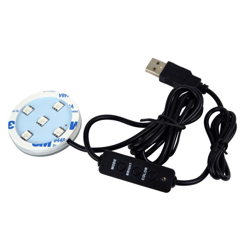 Light Plate for Poppy LED RGB 7 Colours, 12-24V DC