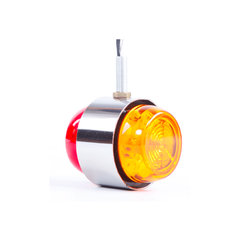 Position light Chrome LED 70mm Orange/Red