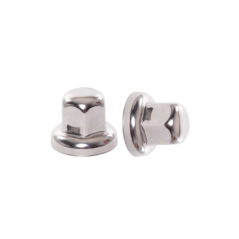 Wheel nut cover 33mm in Chromed plastic for Alu rim, Height 45mm