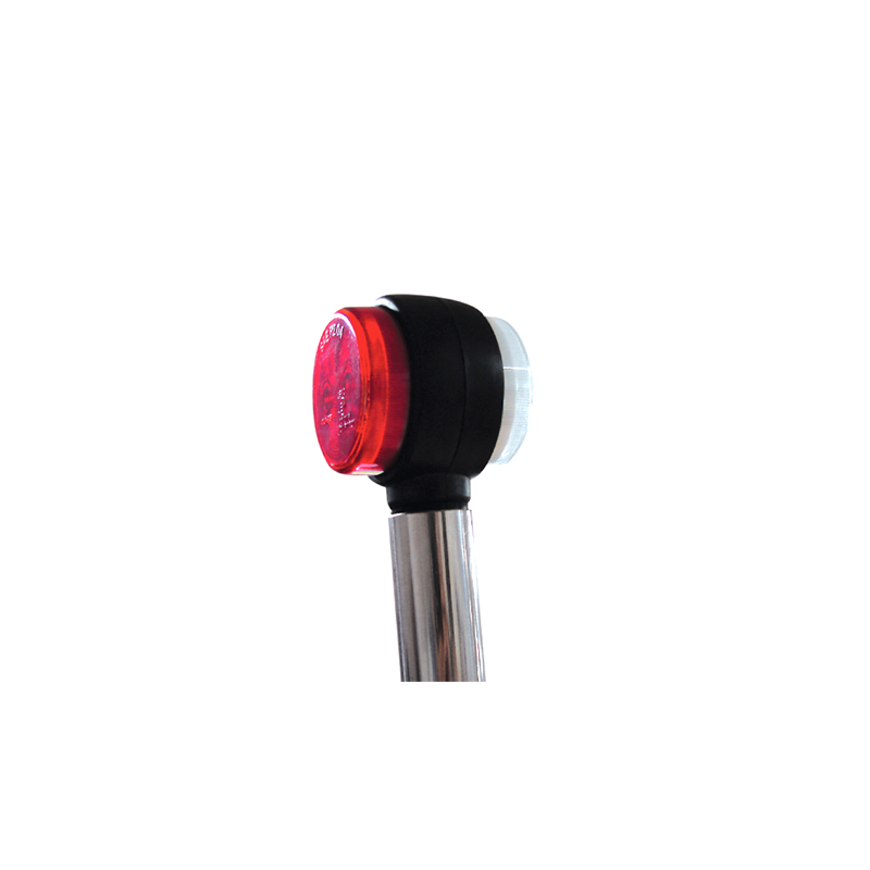 Mirror pole White/Red LED. 12-24V