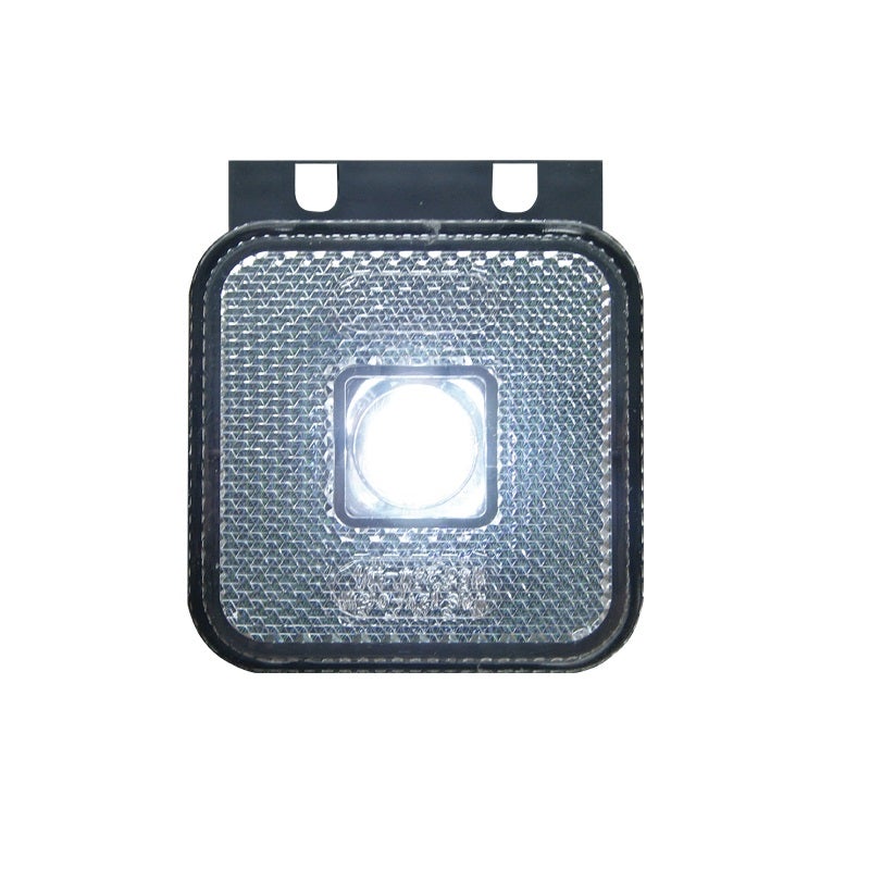 Position light White LED with Reflector incl. Angle bracket