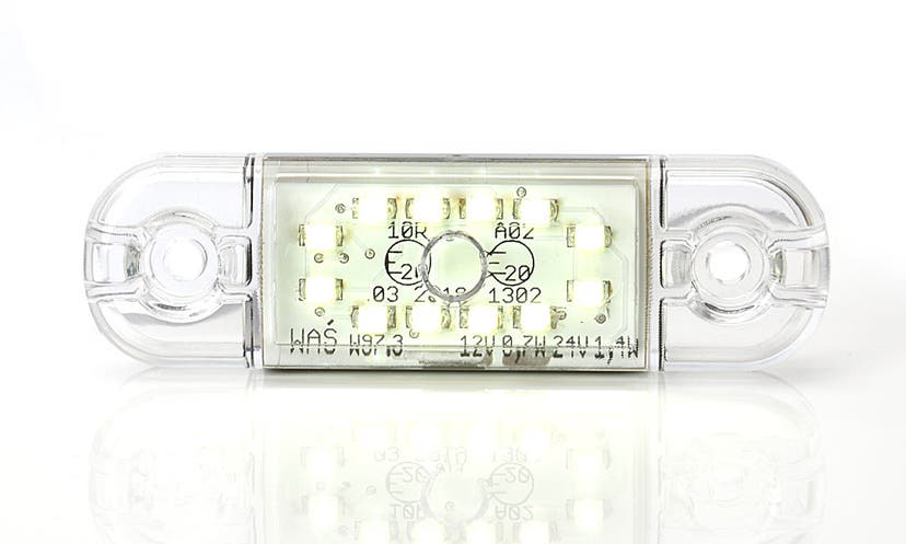 Position Light Slim White LED Clear Lens