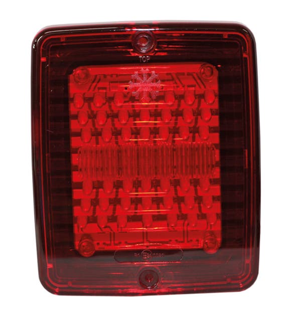 Fog light LED Red lens 24V
