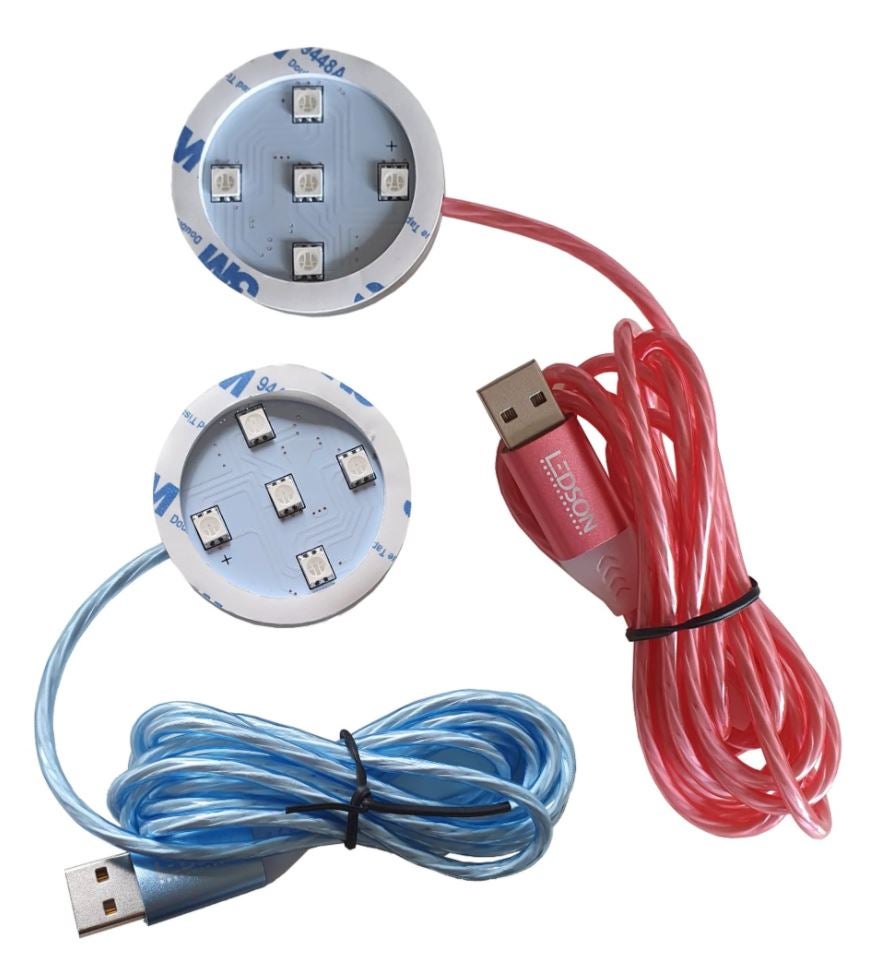 Light Plate for Poppy with Running Light in the cable (USB)