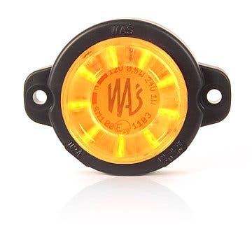 Side Marker Round Orange Clear Lens
