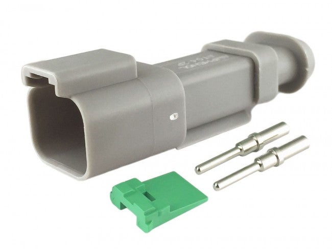 Deutsch 2-pin long male connector kpl