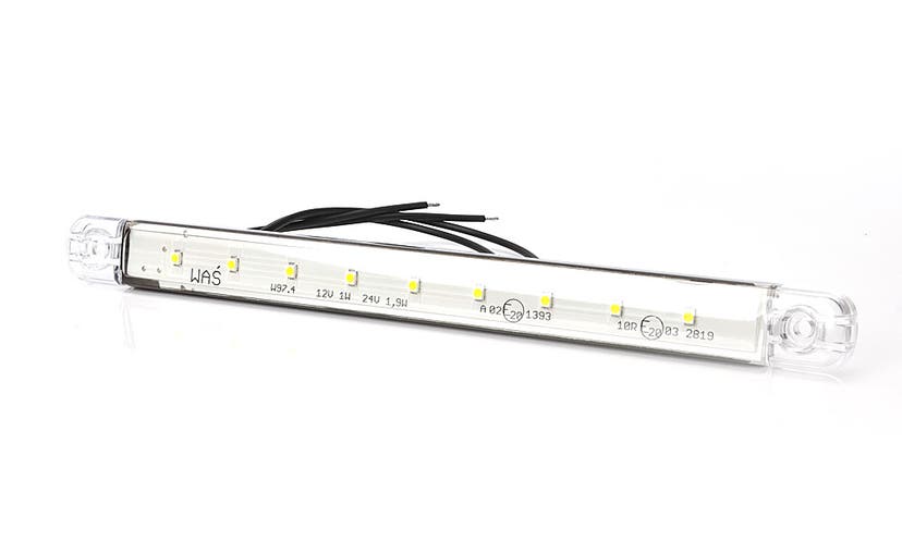 Position Light Slim White LED Clear Lens