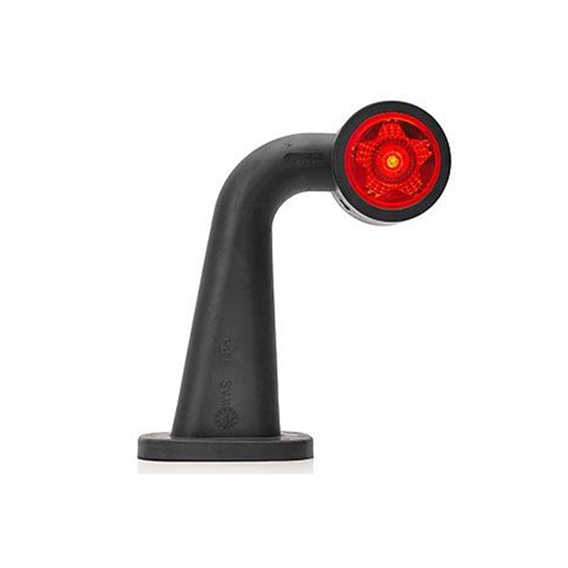 Angled Rubber Arm Position Light White / Red Left