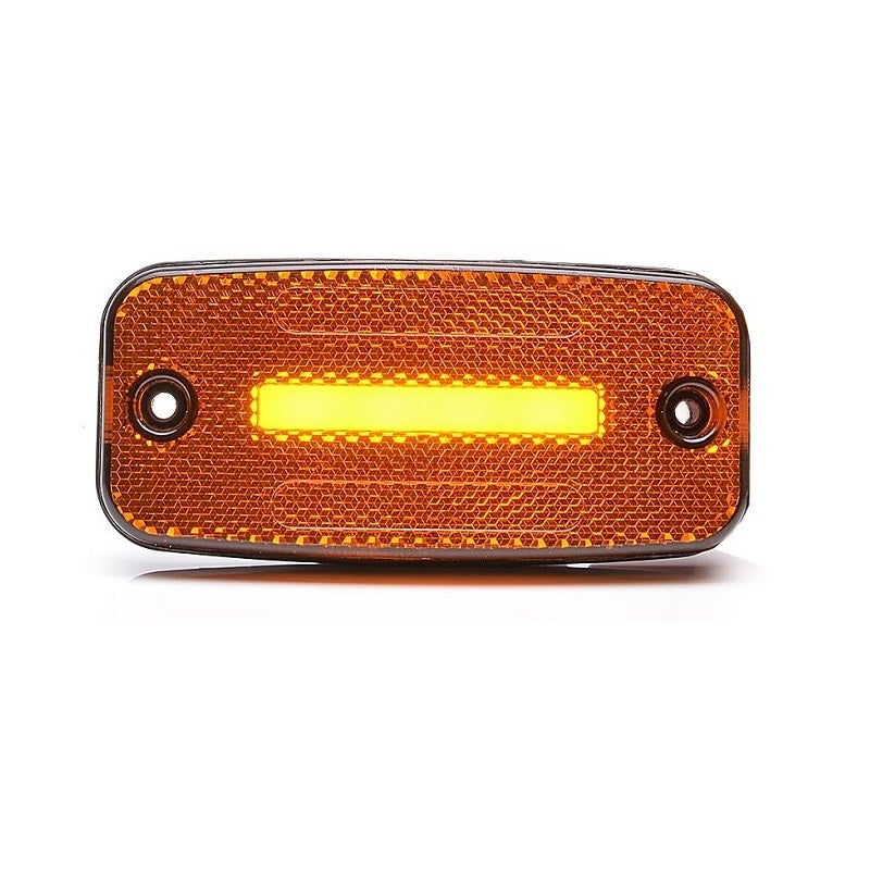 Side Marker One Line Orange LED with Reflector