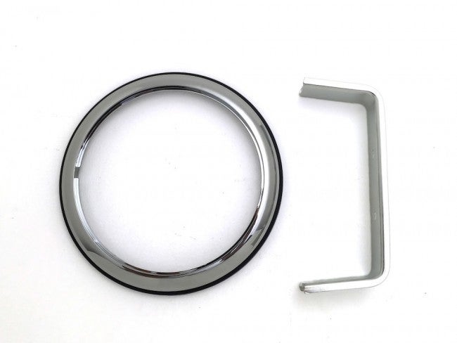 Chrome ring incl. clamp bracket &amp; gasket Hamburger