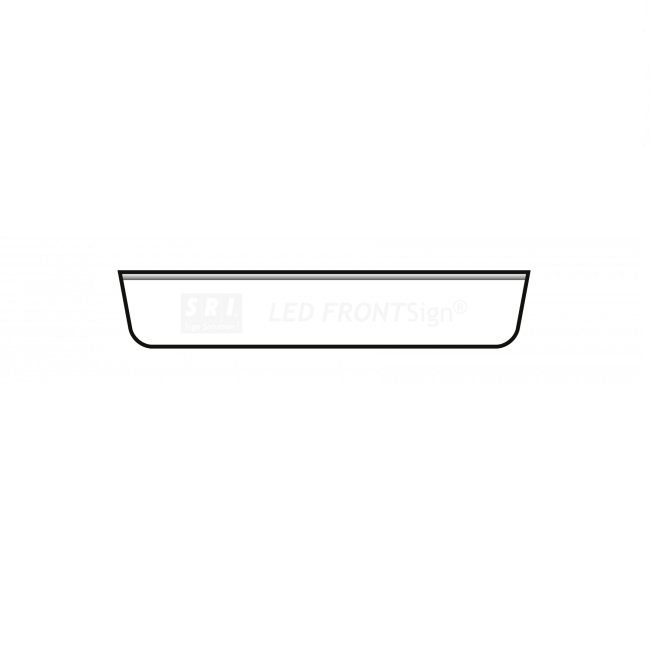 LED FrontSign - Mercedes Actros Steamspace 250 20x125 cm