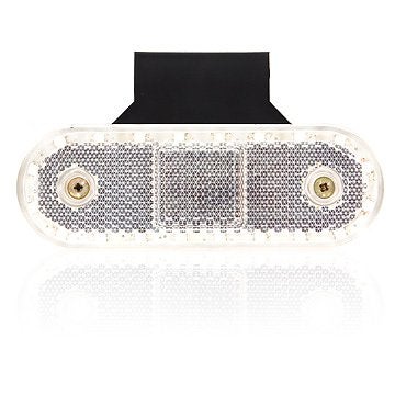 Position light White LED with Reflector incl. Angle bracket