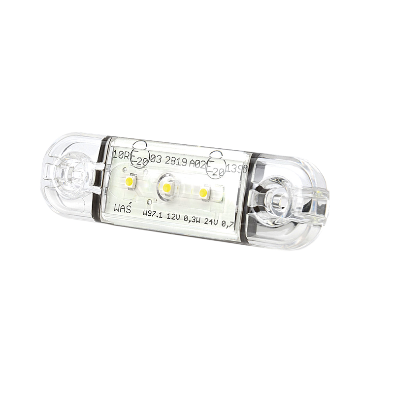 Position Light Slim White LED Clear Lens