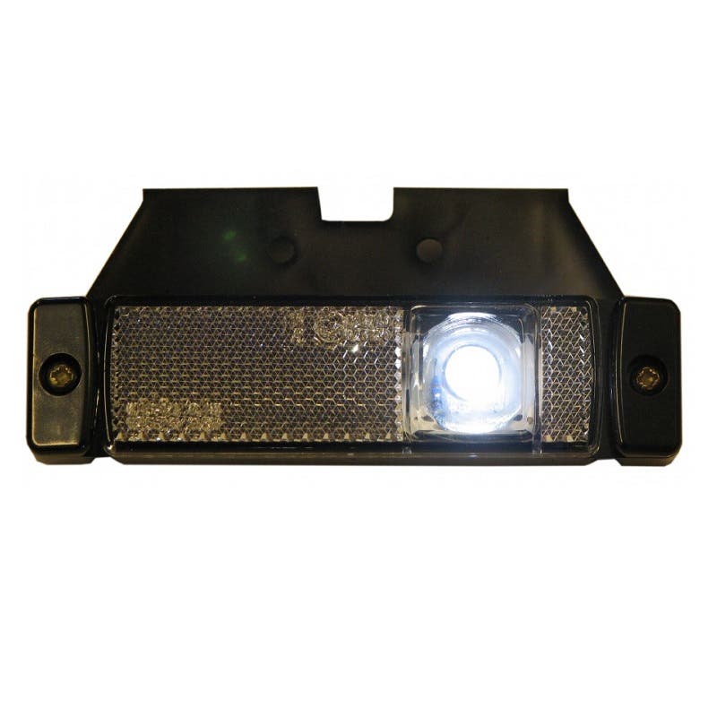 Position light White LED with Reflector incl. mount